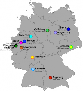WM 2011 in Deutschland - Austragungsstätten